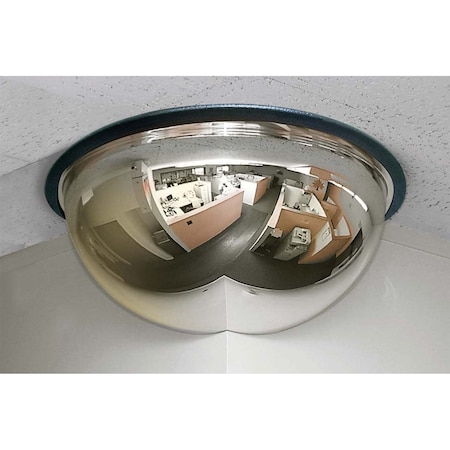 Se-Kure Quarter Dome Polycarbonate, 26", Acrylic, 26", Hardboard, Circular, 270 Degrees Viewing Angle ONV-270-18-HB